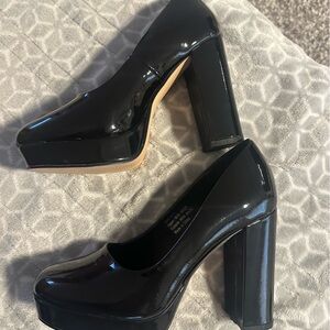 Platform black shoes new